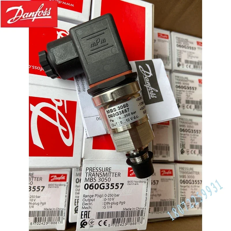 2026.4 060G1791 Danfoss MBS3250 Compact Pressure Transmitter With Pulse Buffer, Original And Genuine