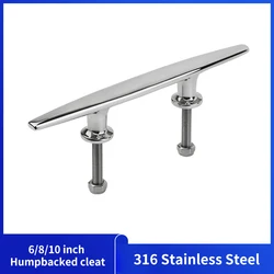 Alastin 6/8/10 inch Boat Cleat Marine Heavy Duty Open Cleats 316 Stainless Steel Hardware Yacht Marine Accessories