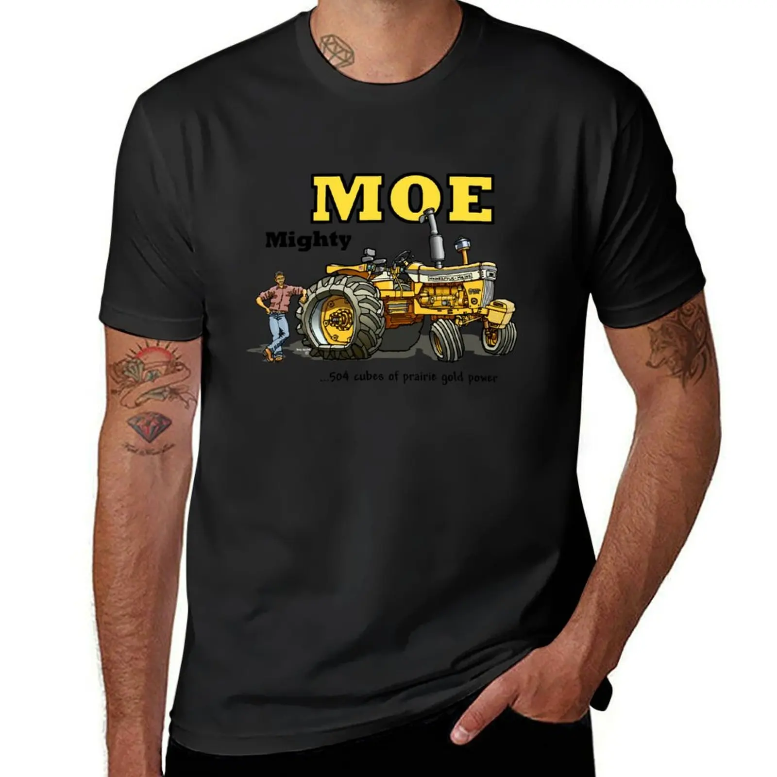 Mighty Moe T-Shirt summer clothes oversizeds quick drying customizeds Men's cotton t-shirt