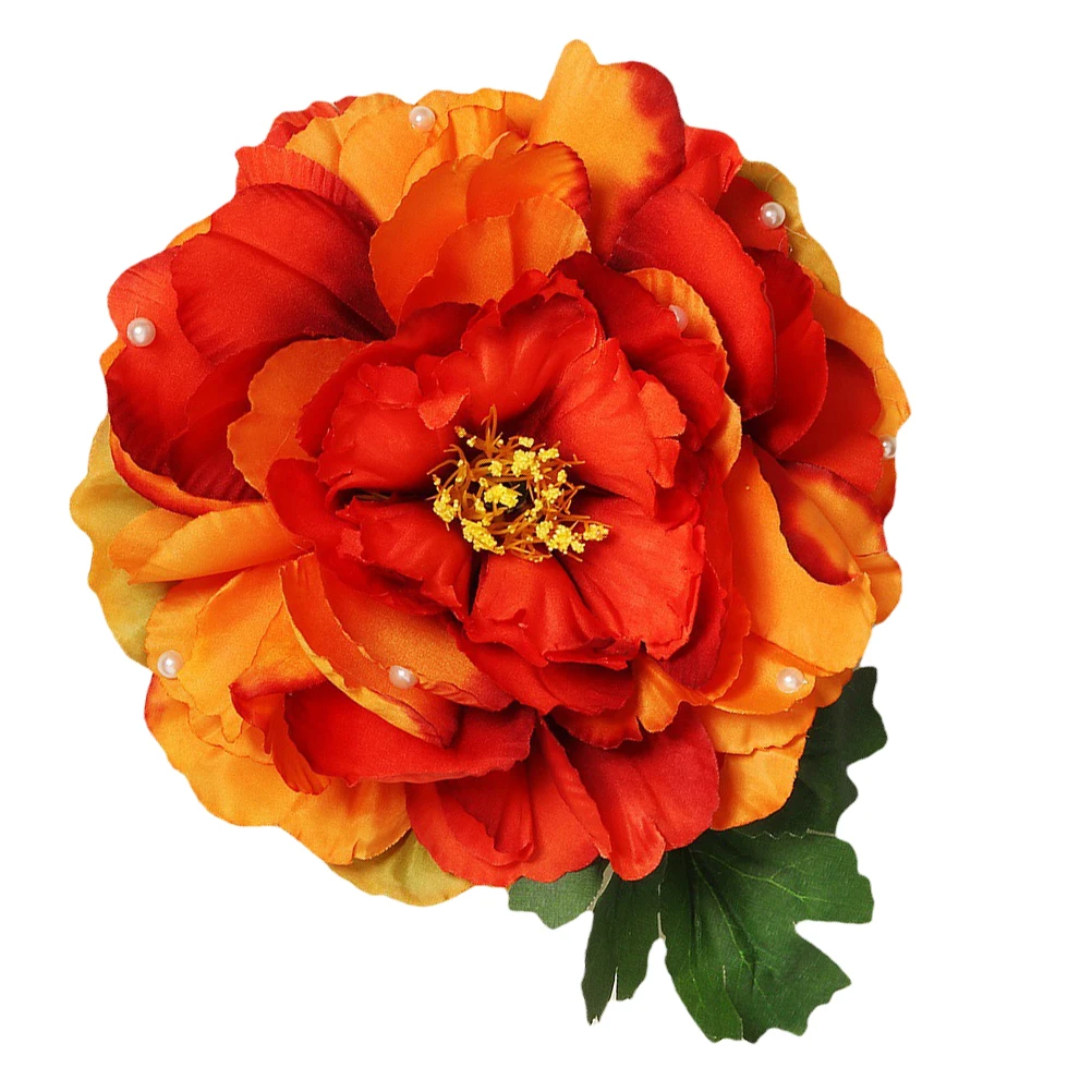 

Artificial Flower Hairpin Big Wedding Clip Large Beach Barrette Photography Women Fashionable Comfortable Weddings Party