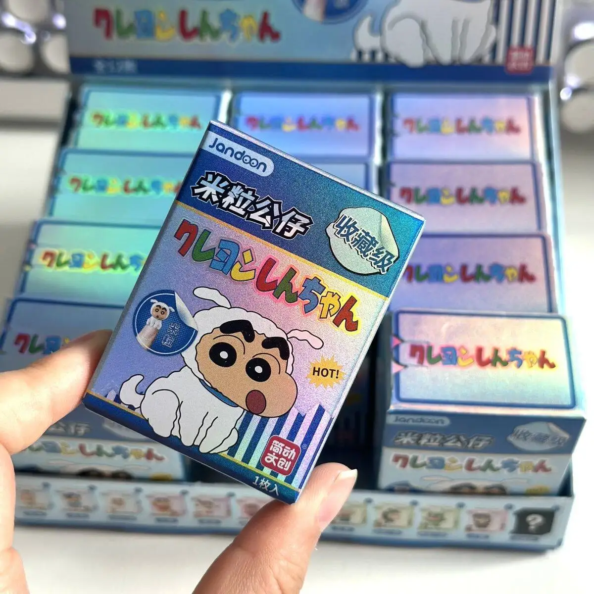 

Crayon Shin-chan Miniature Figurine Nene Masao Himawari Misae Hiroshi Shiro Cute Cartoon Doll Blind Toy Anime Desktop Ornament