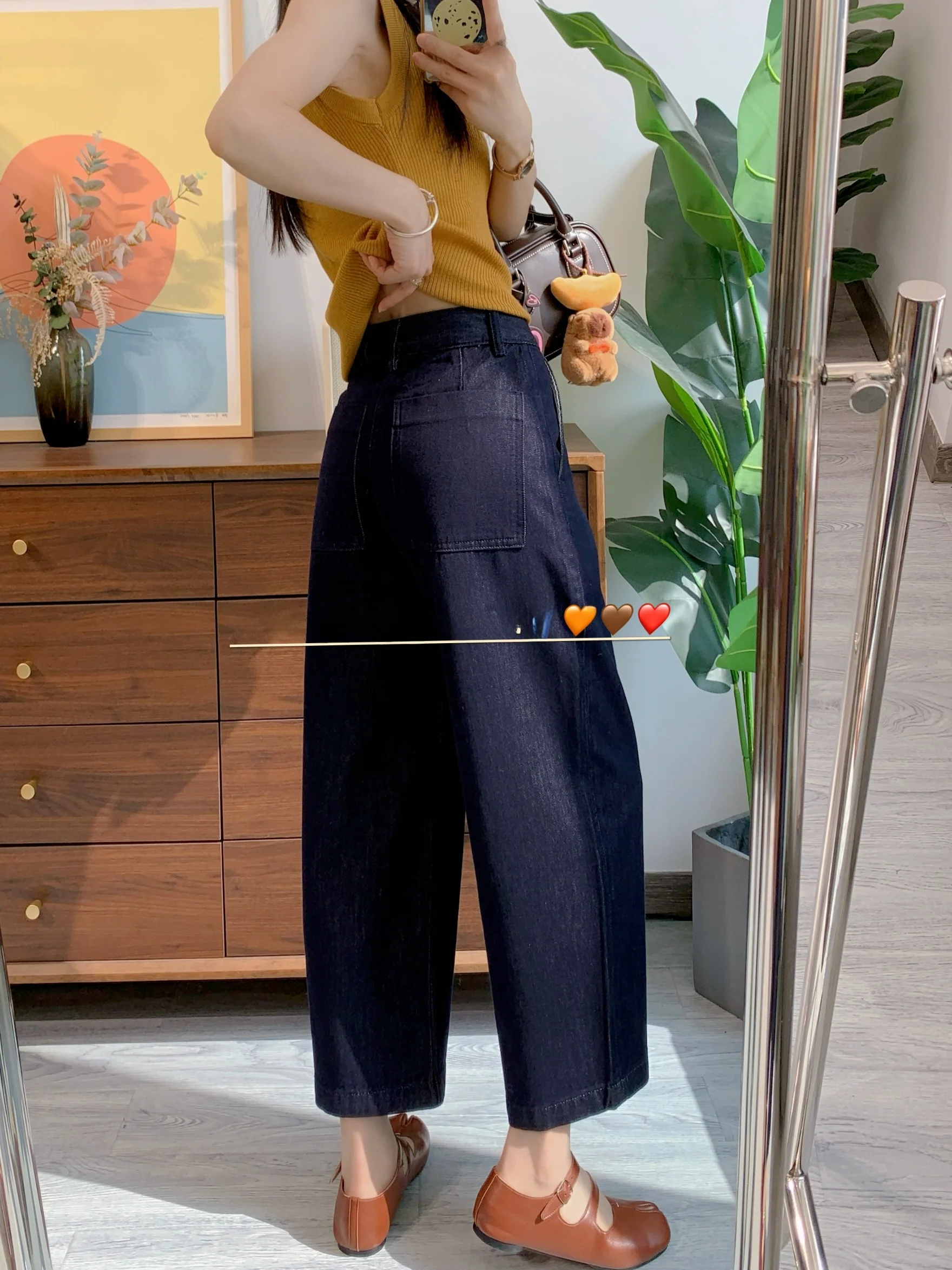 

Женские джинсы Vane Slimming с широкими штанинами, весна-лето, новые, свободные, повседневные, с высокой талией, хлопковые, на молнии