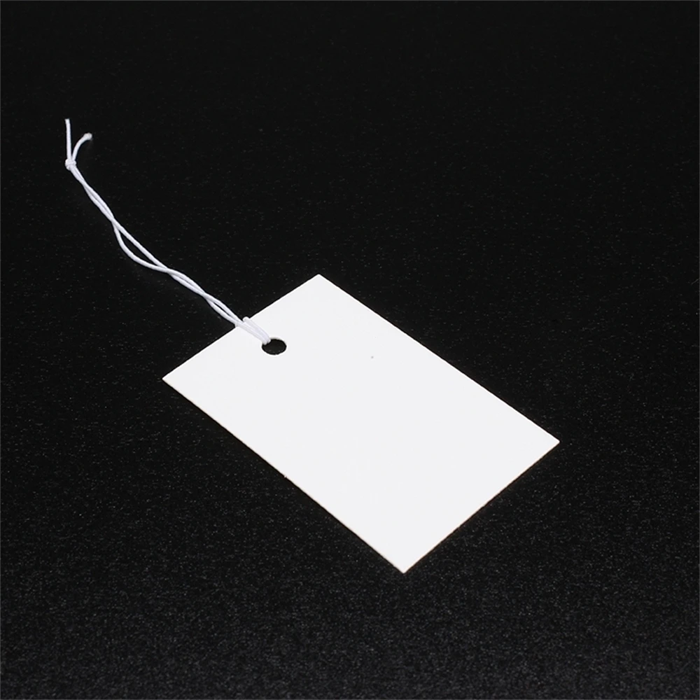 

Custom Garment Clothing White Paper Tag Paper Label for Clothes Blank White Tag