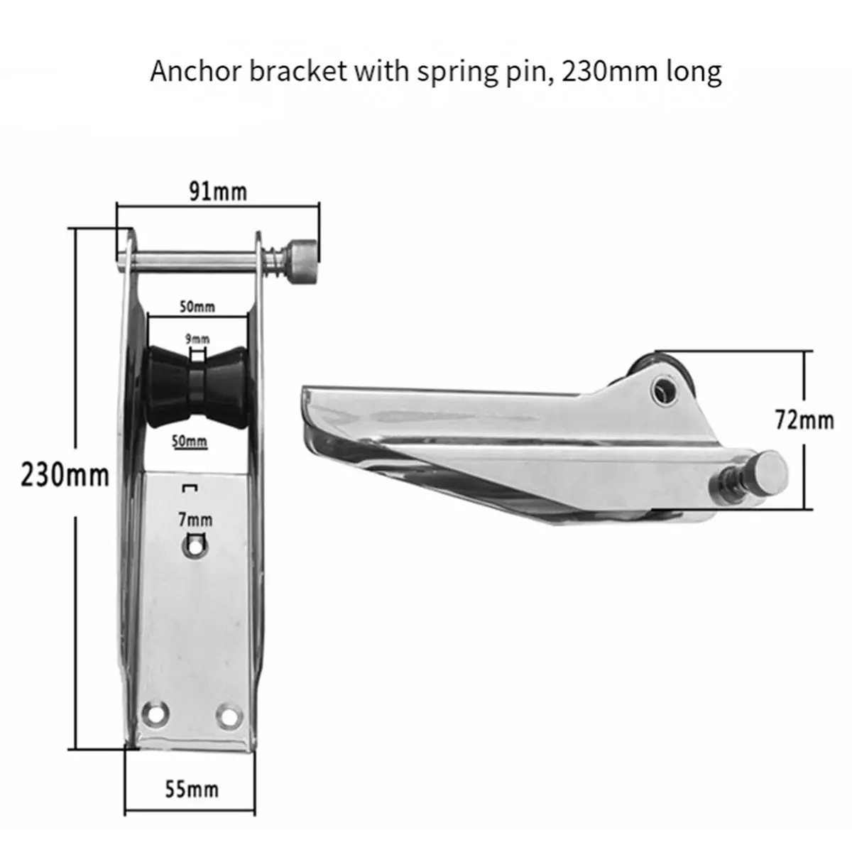 Best sales 2026 Marine Bow Anchor Roller Easy to Install High Strength Support Yacht Docking Accessories