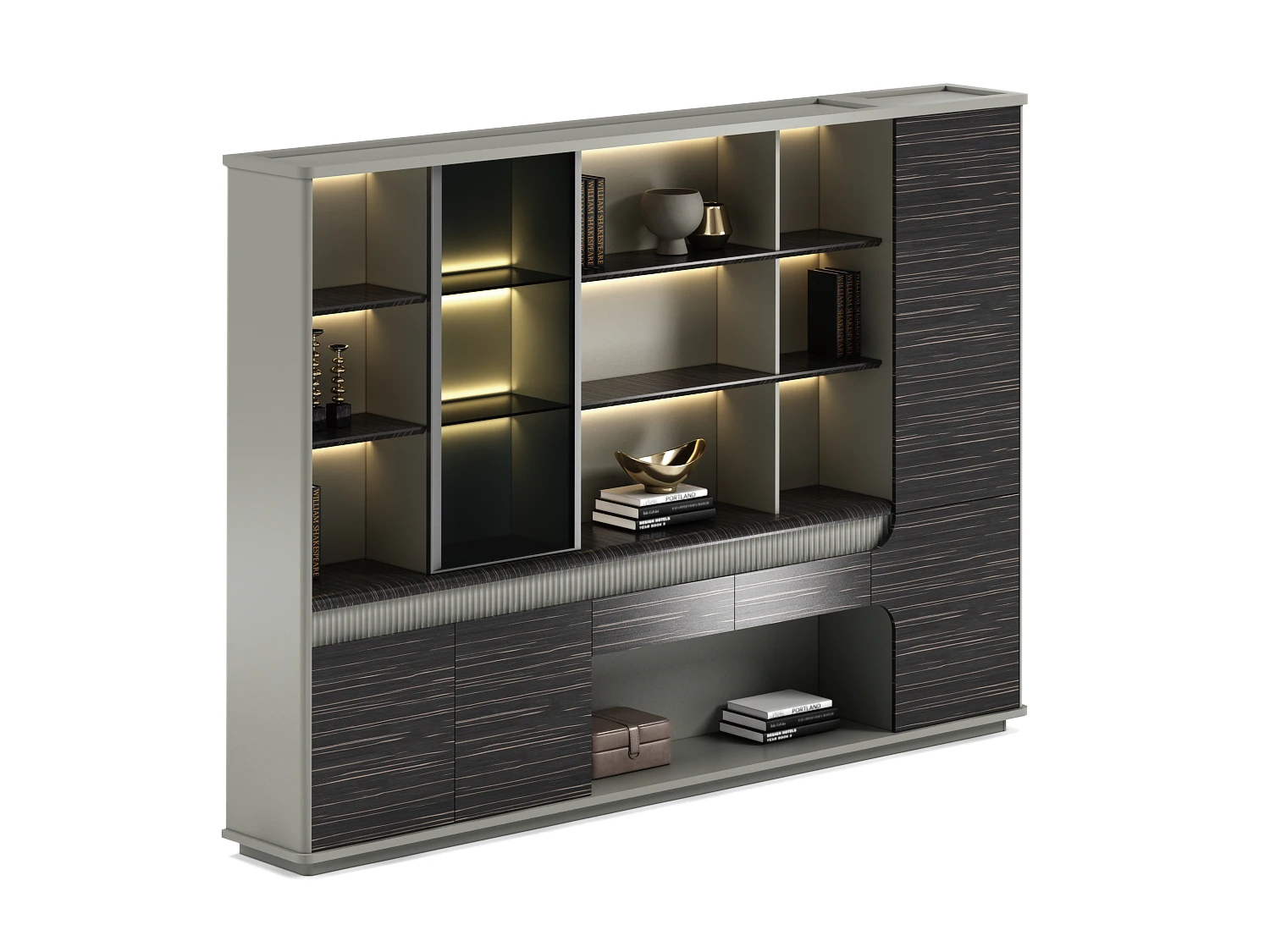 #￥ Modern Wooden Bookshelf And Unique Modular Bookshelf With Contemporary Design And Space Saving Solution