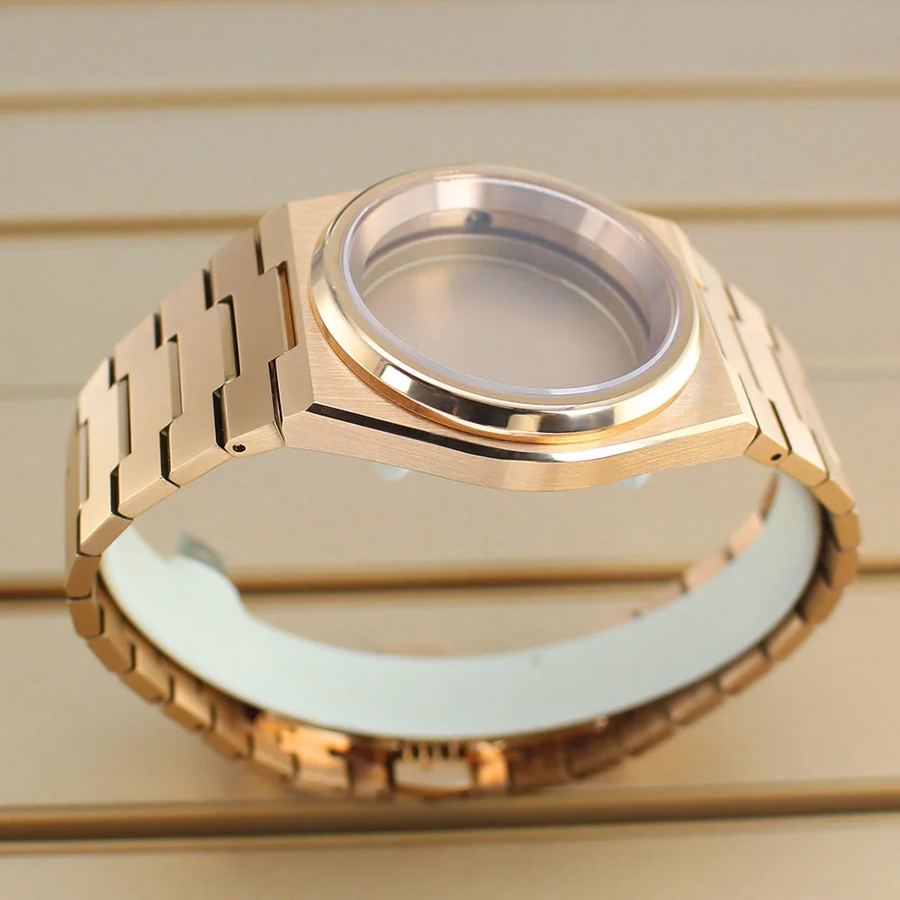 

40mm Rose Gold Watch Case For Mod PRX Super Player NH34 NH35 NH36 NH38 NH70 NH72 Automatic Movement Sapphire Crystal Waterproof