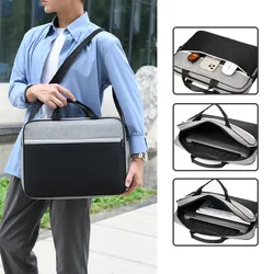 Bolsa de ombro impermeável para homens e mulheres, bolsa Oxford, Business Laptop Case, Notebook Briefcases, sacos de armazenamento, 40x30cm