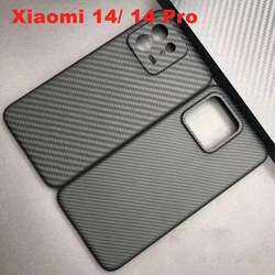 Real Carbon Fiber Phone Case for Xiaomi 14 14 Pro Kevlar Phone Cover Ultra Slim Aramid Fiber Tough Case for Mi 13 13 Pro