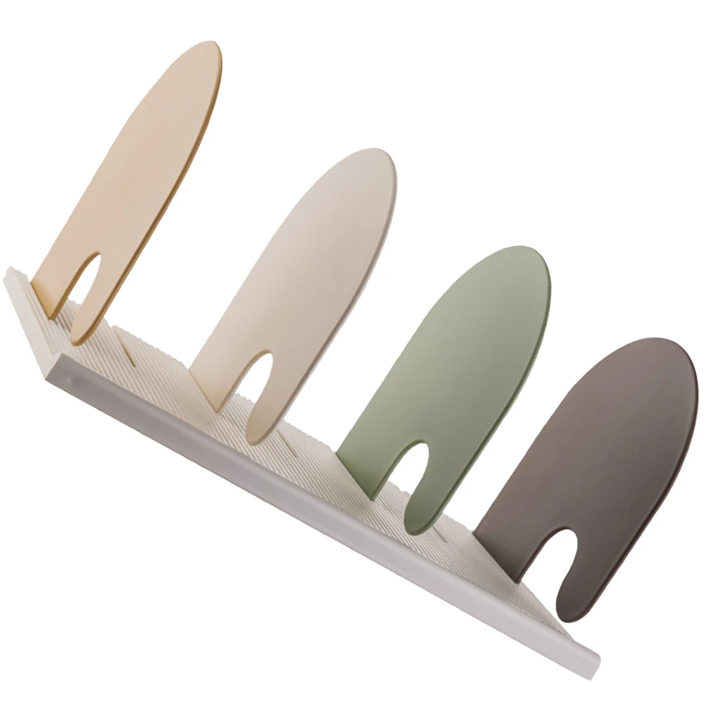 Bookshelf Stand Decorative Organizer Table Top Accessories Bookend Plastic for Desk Storage Rack Work