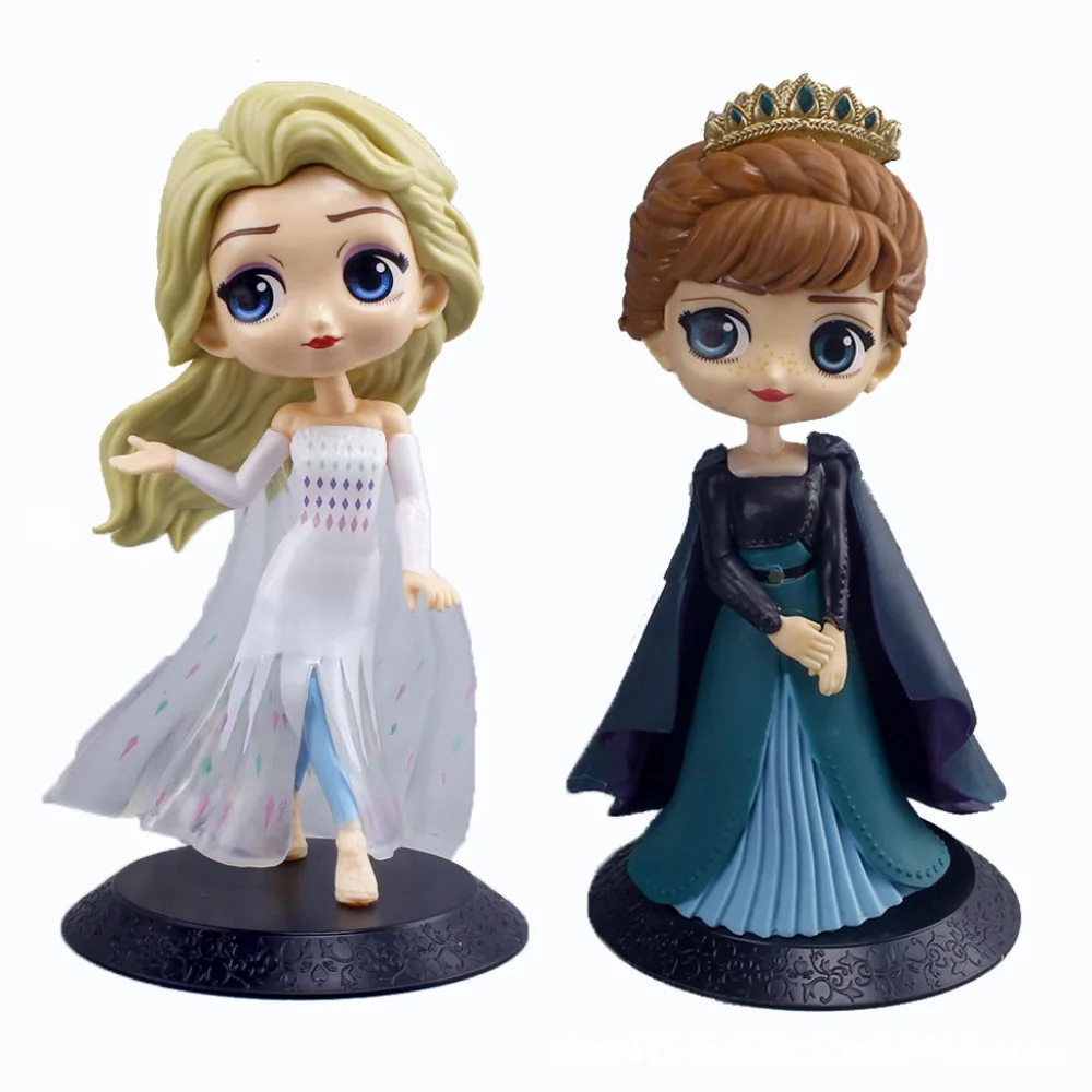 

Disney Cute Cartoon Fourth Generation Princess Elsa Crown Anna Garage Kit Models Cake Decorations Birthday Gifts Dolls Ornament