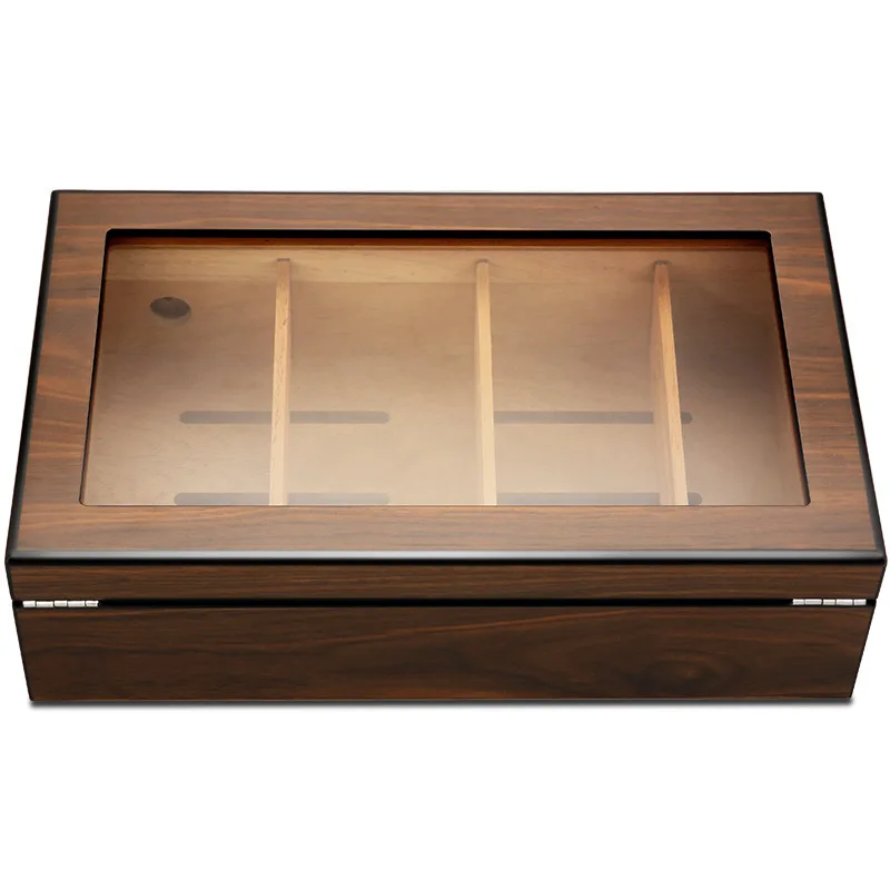 CIGARLOONG Handmade Wooden CLA-21LB2 Display Box Large Capacity Classic Case Eggplant Dragon for Alcohol Cedar Wood Moisturizer