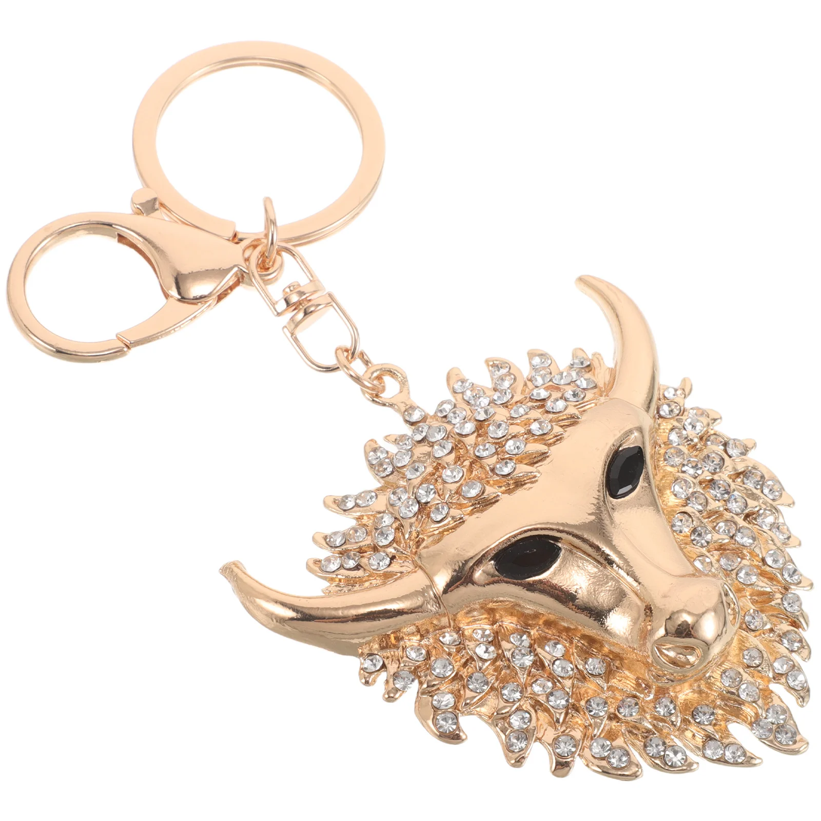 

Брелок со стразами, голова быка, подвеска из сплава, сверкающая сумка, подвеска, аксессуары для кошелька, хрустальный брелок для ключей, подвески для кошелька