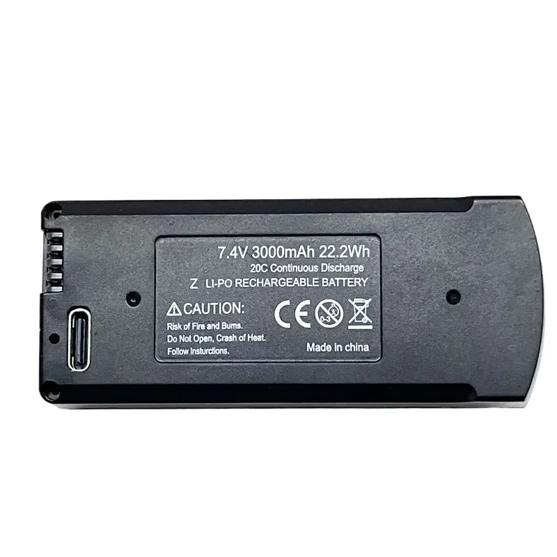 7,4 V 3000mAh/3,7 V 2000mAh para V168 V198 GPS Drone batería V198 MAX PRO 8K paquetes de baterías componentes de batería de avión