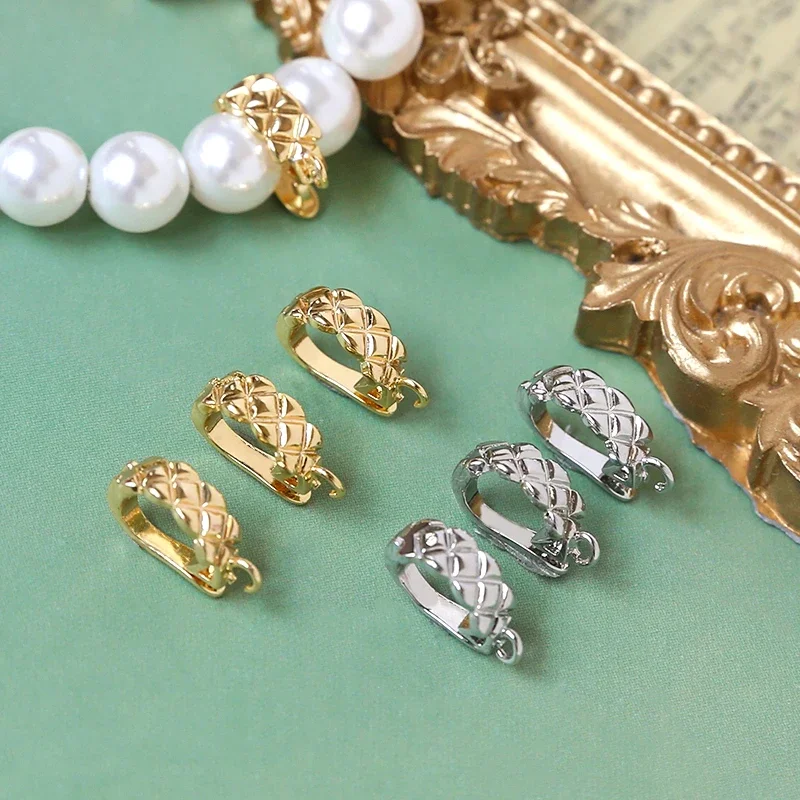 

4 pieces Copper plated with gold Openable clasp DIY jewelry discovery Necklace Earrings Bracelet accessories materials