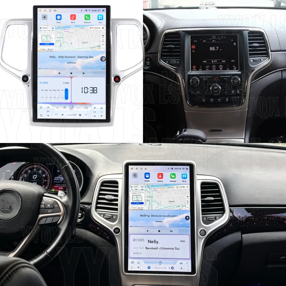 

14.5 Inch 8 Core Qualcomm For Jeep Grand Cherokee 2014~2024 Android Car Multimedia Automotive GPS Navi Car Radio DSP Head Unit