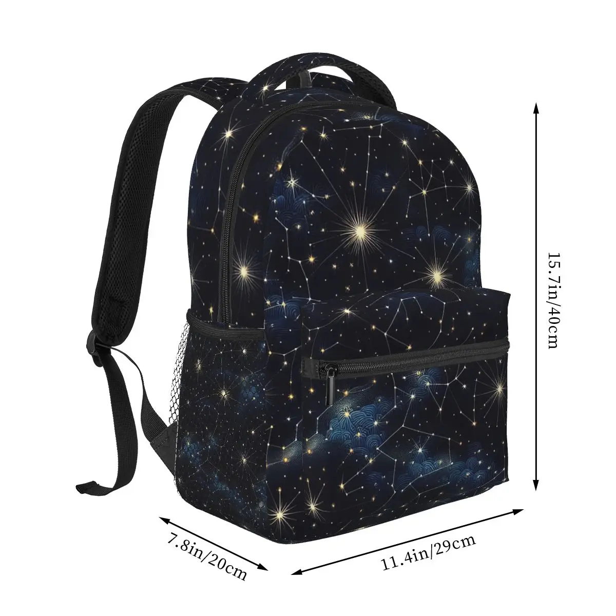 Night Sky Celestial Stars Zodiac Constellations Backpacks Boys Girls Bookbag Children School Bags Laptop Rucksack Shoulder Bag