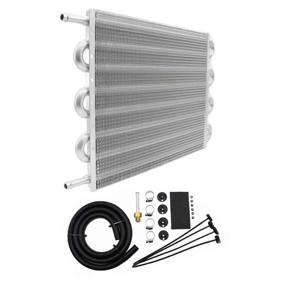 Kit Universal de Alumínio para Resfriador de Óleo de Transmissão Automática/Manual - Radiador Conversor de Alumínio 4, 6 e 8 Linhas