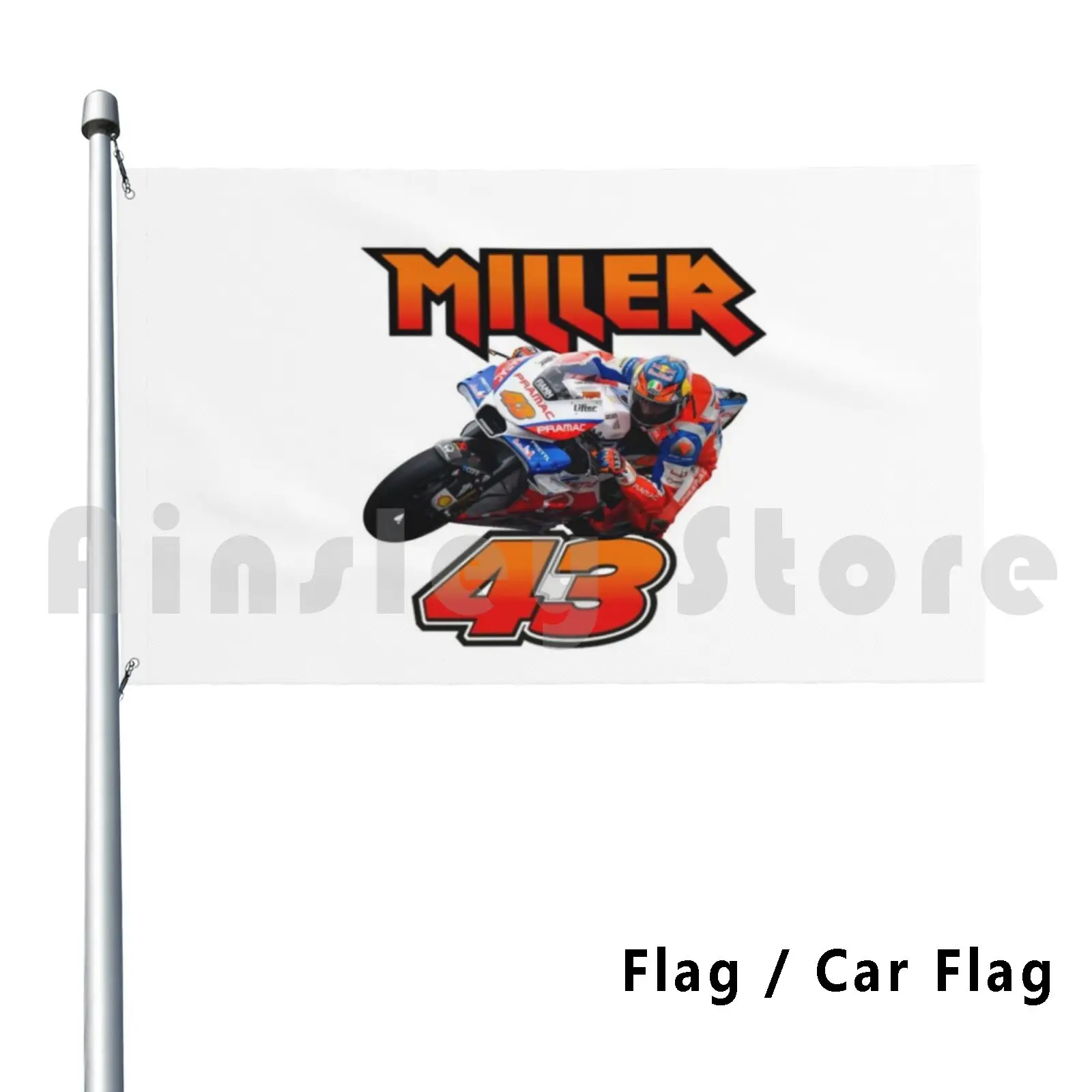 Jack Miller Outdoor Decor Flag Car Flag Miller Jack Miller Miller Lite Vintage Pramac 43 The Millers Jack Miller Fans
