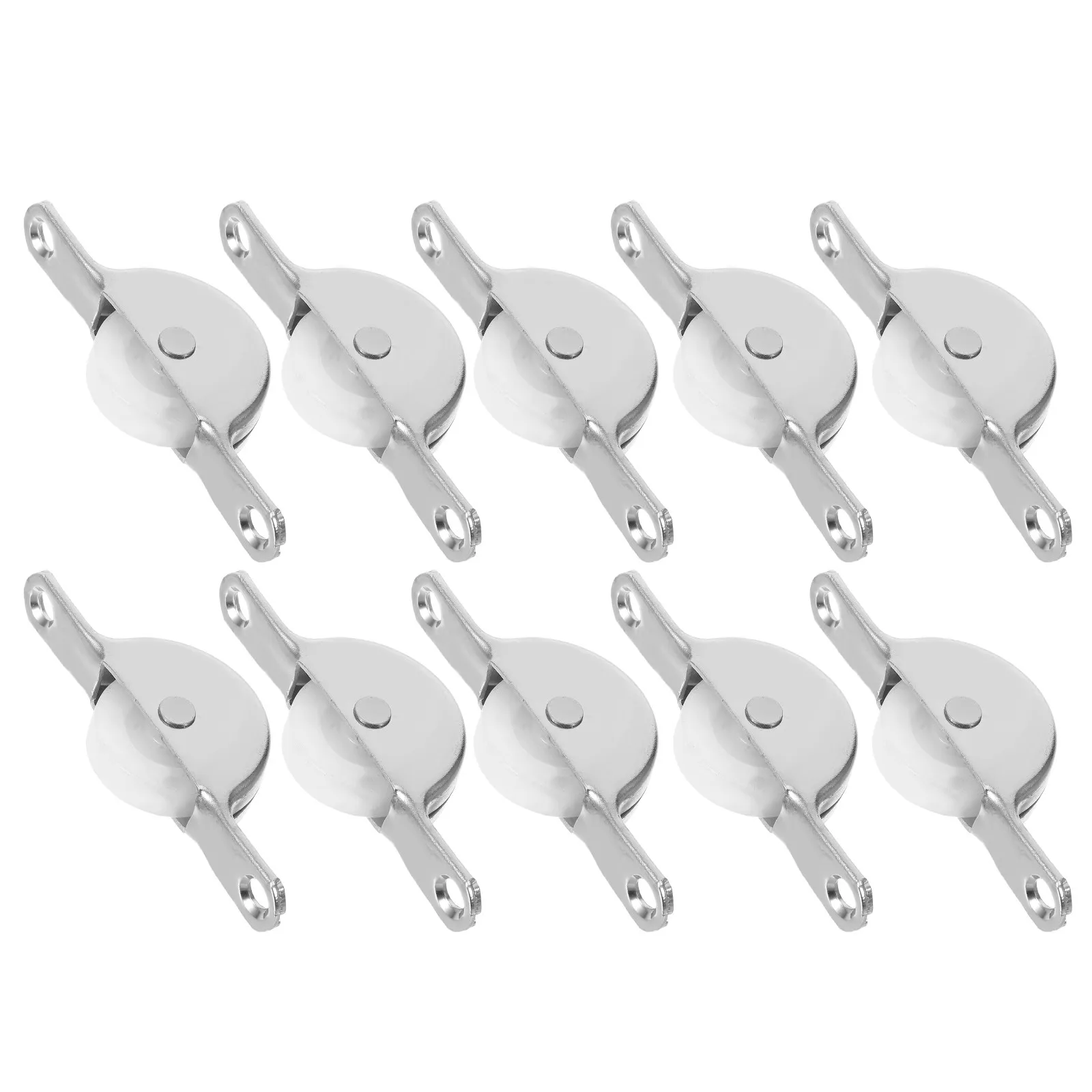 

10Pcs High Grade Plastic Closet Track Rollers Smooth Sliding Closet Door Roller Track Pulley Window Door Wheel Accessories