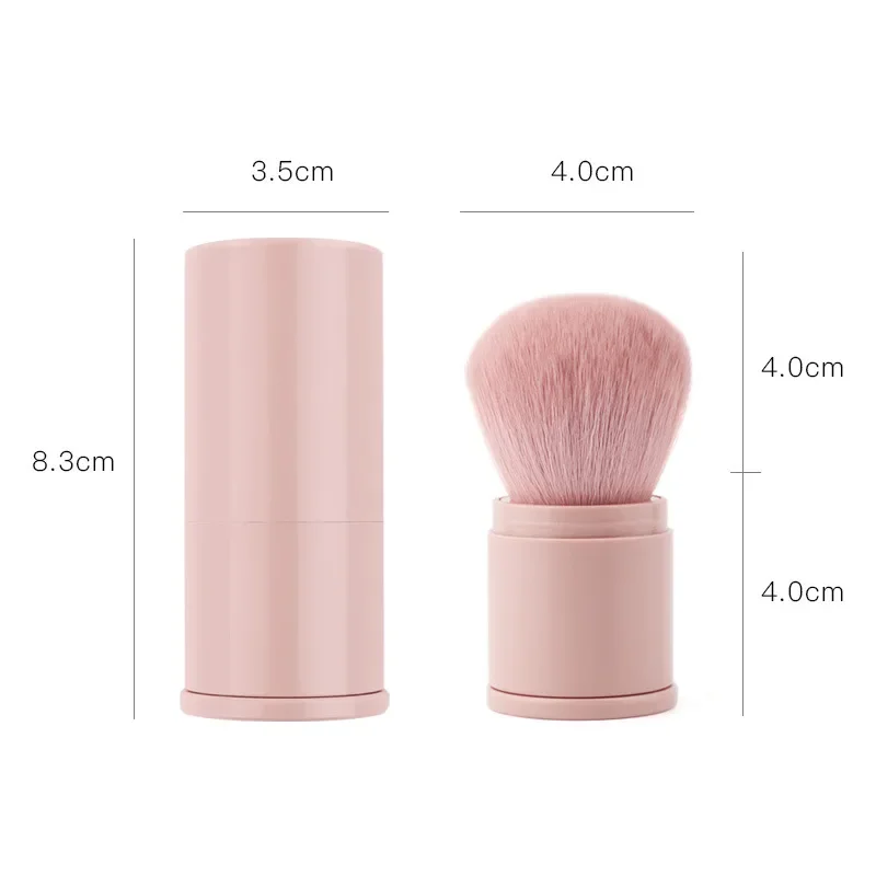 Quality Portable Mini Retractable Blush Brush Soft Loose Powder Foundation Makeup Brush Multi Functional Nail Beauty Makeup Tool