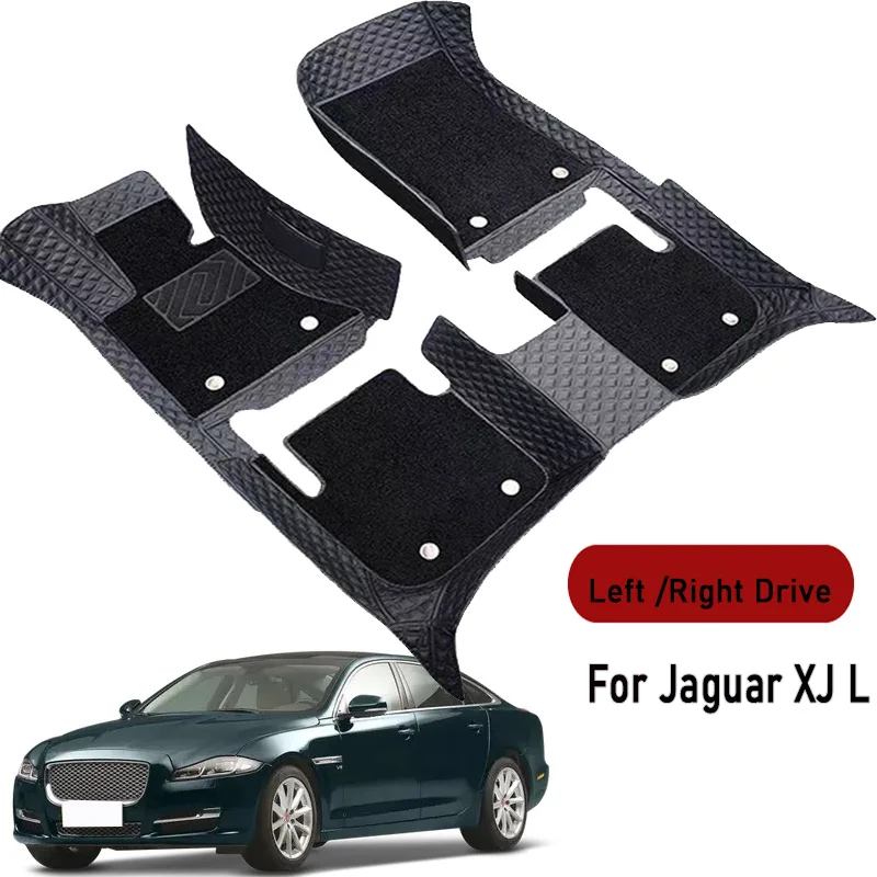 Car floor mats for Jaguar XJ L 2010 2011 2012 2013 2015-2018 Customauto foot Pads automobile carpet cover interior accessories