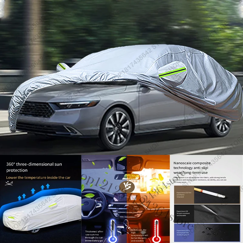 Full Car Cover Compatible with Honda Accord 2023-2025 All-Weather Sun Rain UV Dust Proof Rain Outdoor Indoor Protect