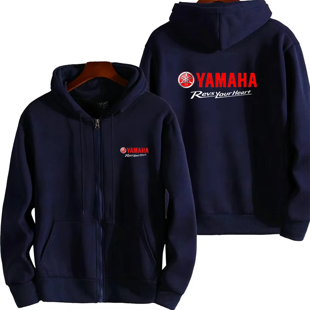 2025 New Yamaha Racing Off road Motorcycle Zipper Cotton Comfortable Hoodie Classic Hoodie for Autumn and Winter