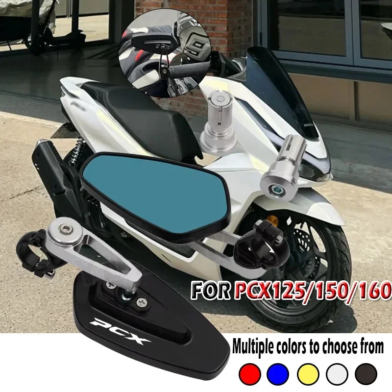 Suitable for PCX 125 150 160 Motorcycle Rearview Mirror CNC Handlebar Rearview Mirror Side Mirror Rearview Mirror Accessories