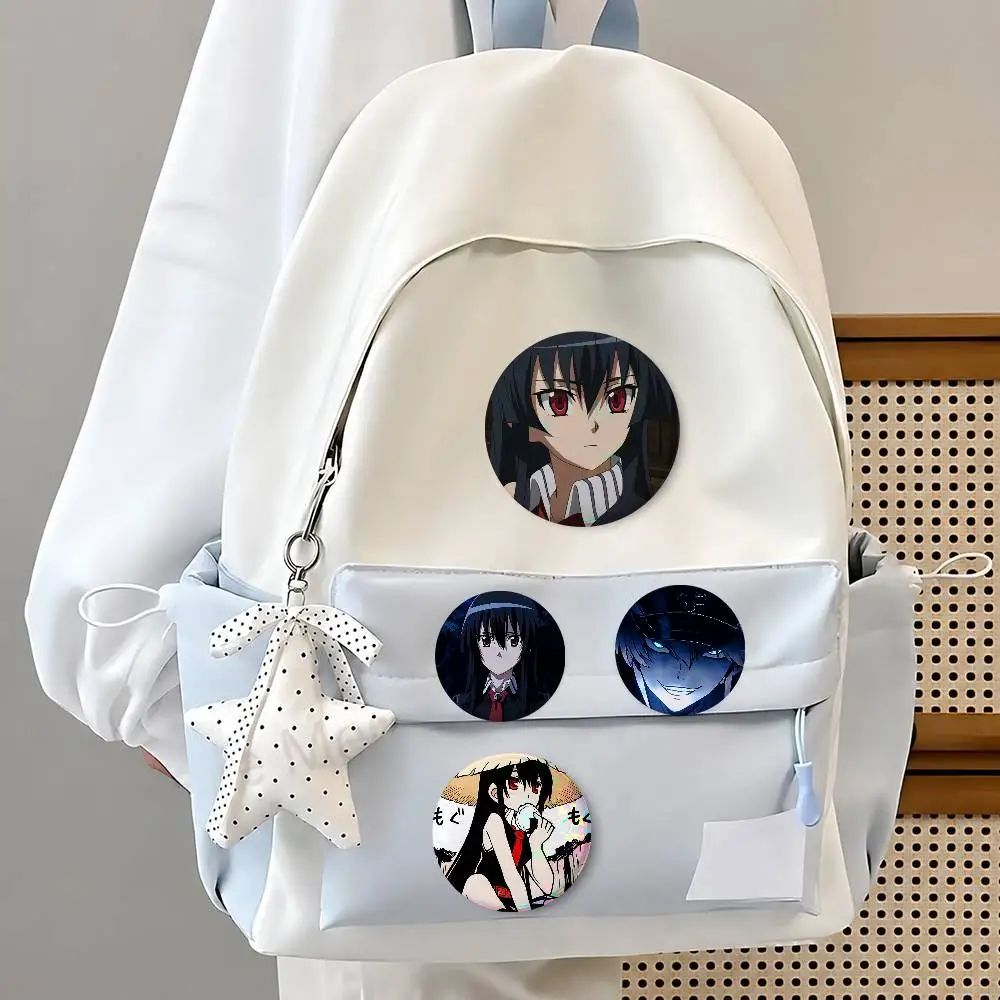 Aka-sme Ga-s Kill Fashion Button Badge Pin Set Cool Anime Game Cartoon Music Design Brooch For Backpack Clothes