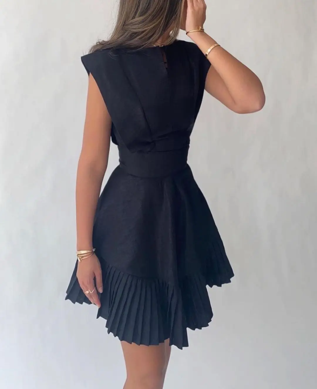 Sapmae O-neck Sleeveless A-line Zipper Up Bule Short SatinSimple Prom Evenning Cocktail Formal Dress For Women In 2024