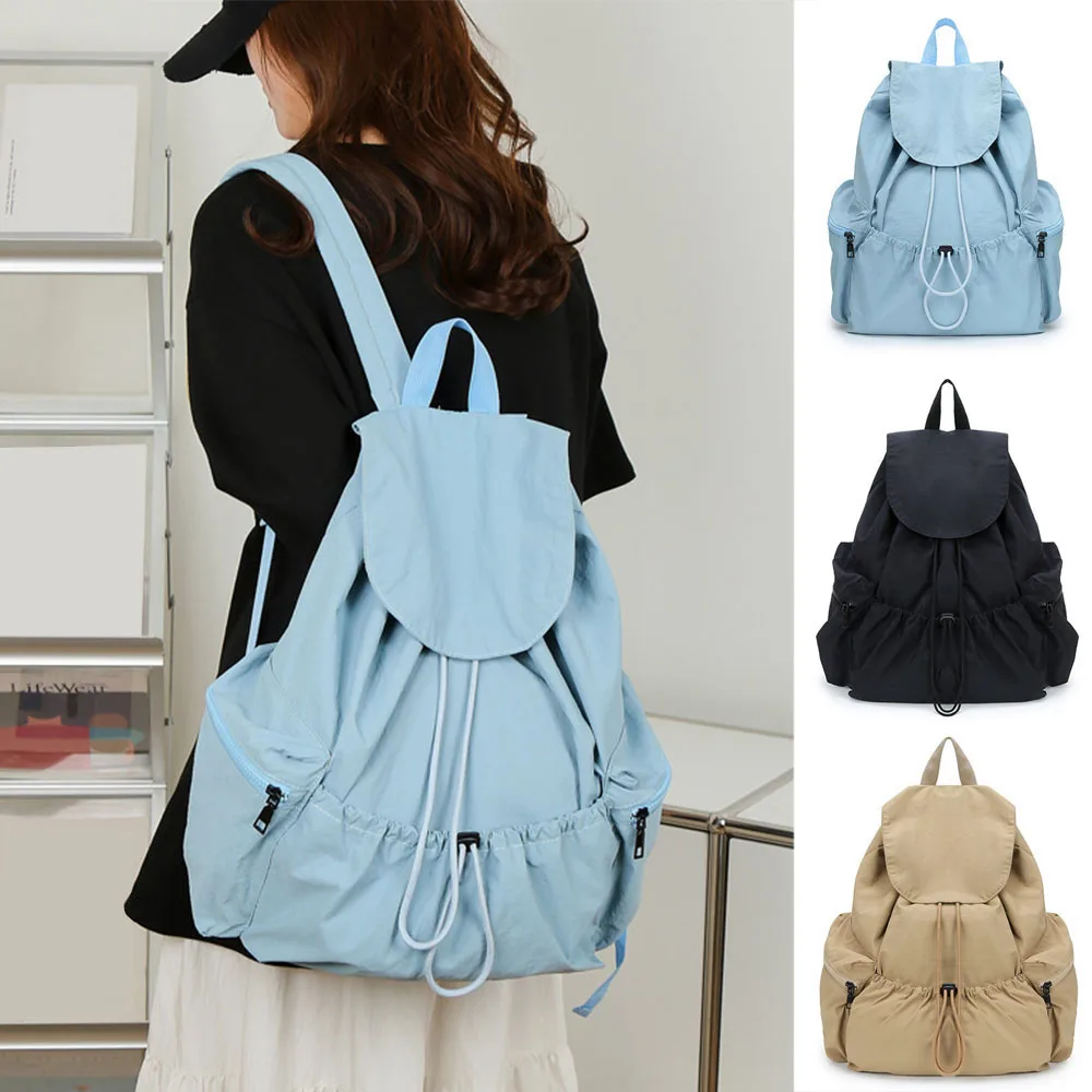 Double Shoulder Bag Student Backpack Rope Backpack For Graduates Large Capacity Rope-drawing Backpack For Children Girls Fashion