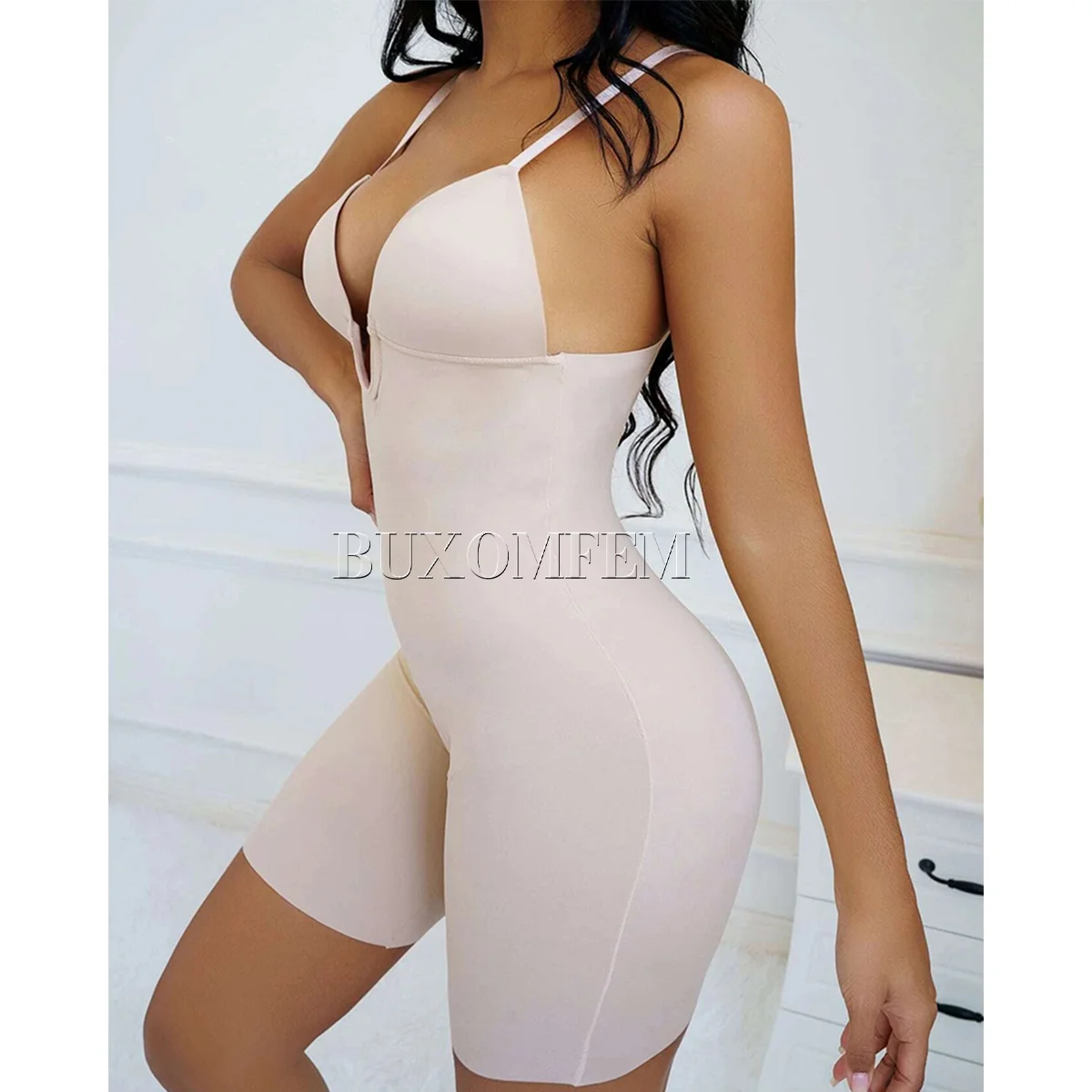Shaped Up V-Neck Backless Bodysuits Underwear Stylish Sexy Invisible Fajas Colombianas Shapewear Modeling Adjustable Girdles