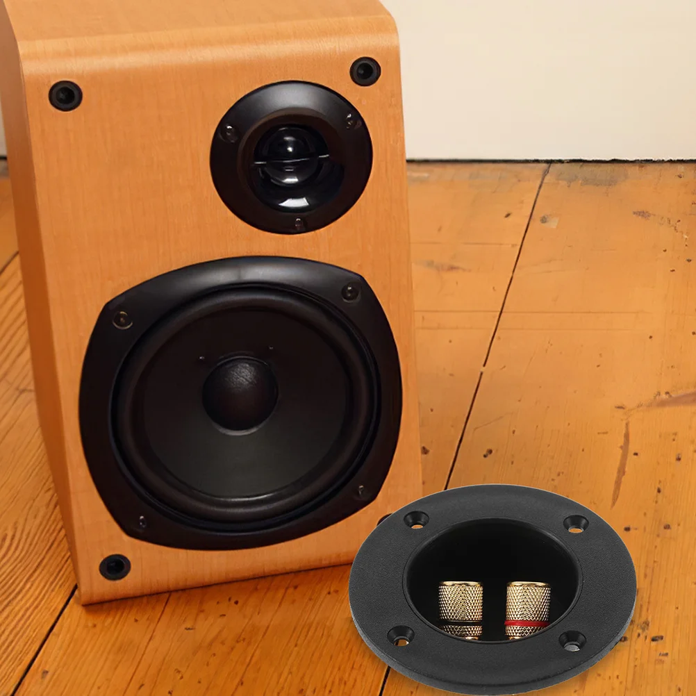 

6Pcs Speaker Terminal Cups for Car Audio Systems - Secure Binding Post Connectors for Subwoofer Boxes and DIY Speaker Enclosures