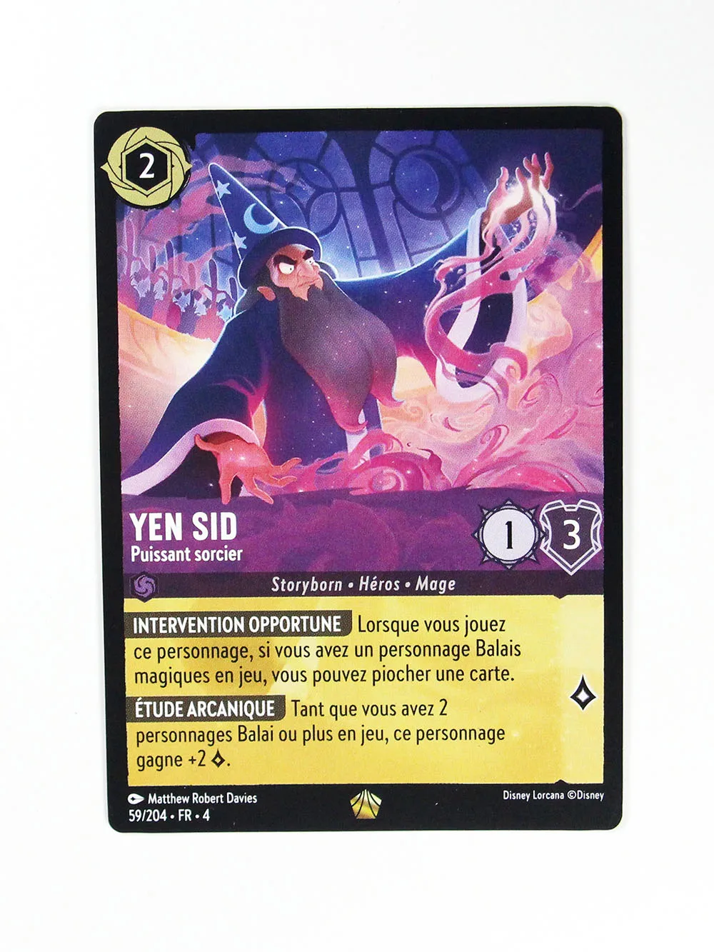 Lorcana Proxy rozdział 4 nieefoil francuskie karty ursula diablo sisu yen sid TCG karty do gry