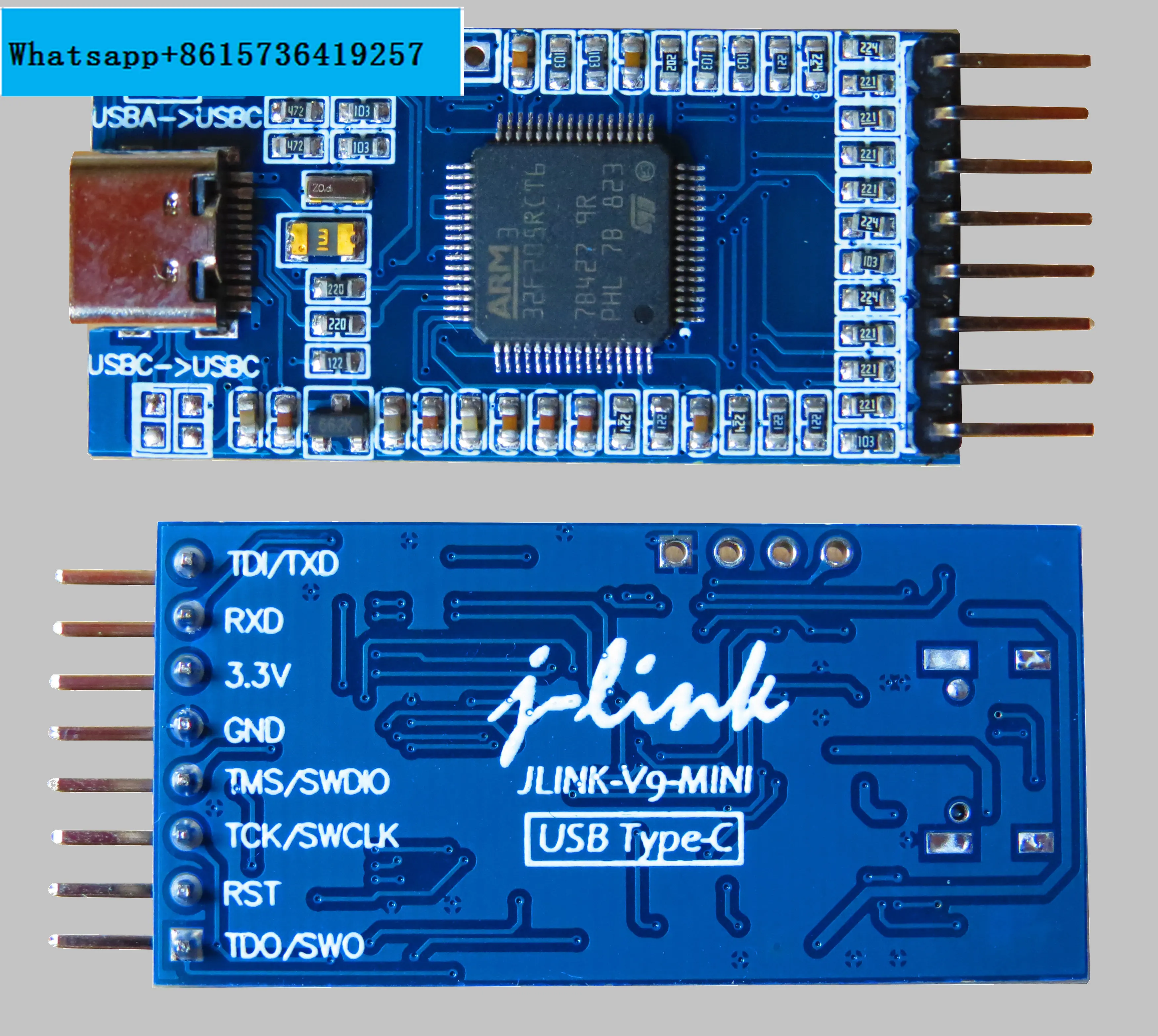 JLINK V9 Mini Emulator J-link Auto Upgrade Firmware Type C Debugger Type-C Mini V9