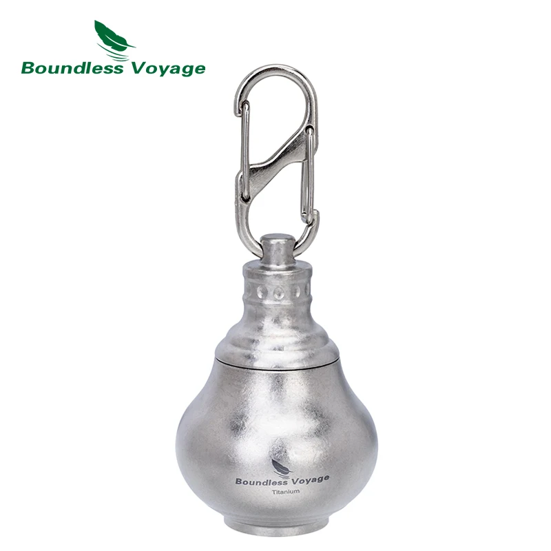 

Титановый водонепроницаемый контейнер для таблеток Boundless Voyage, сверхлегкий и компактный брелок для таблеток с дополнительным уплотнительным кольцом Ti9006O