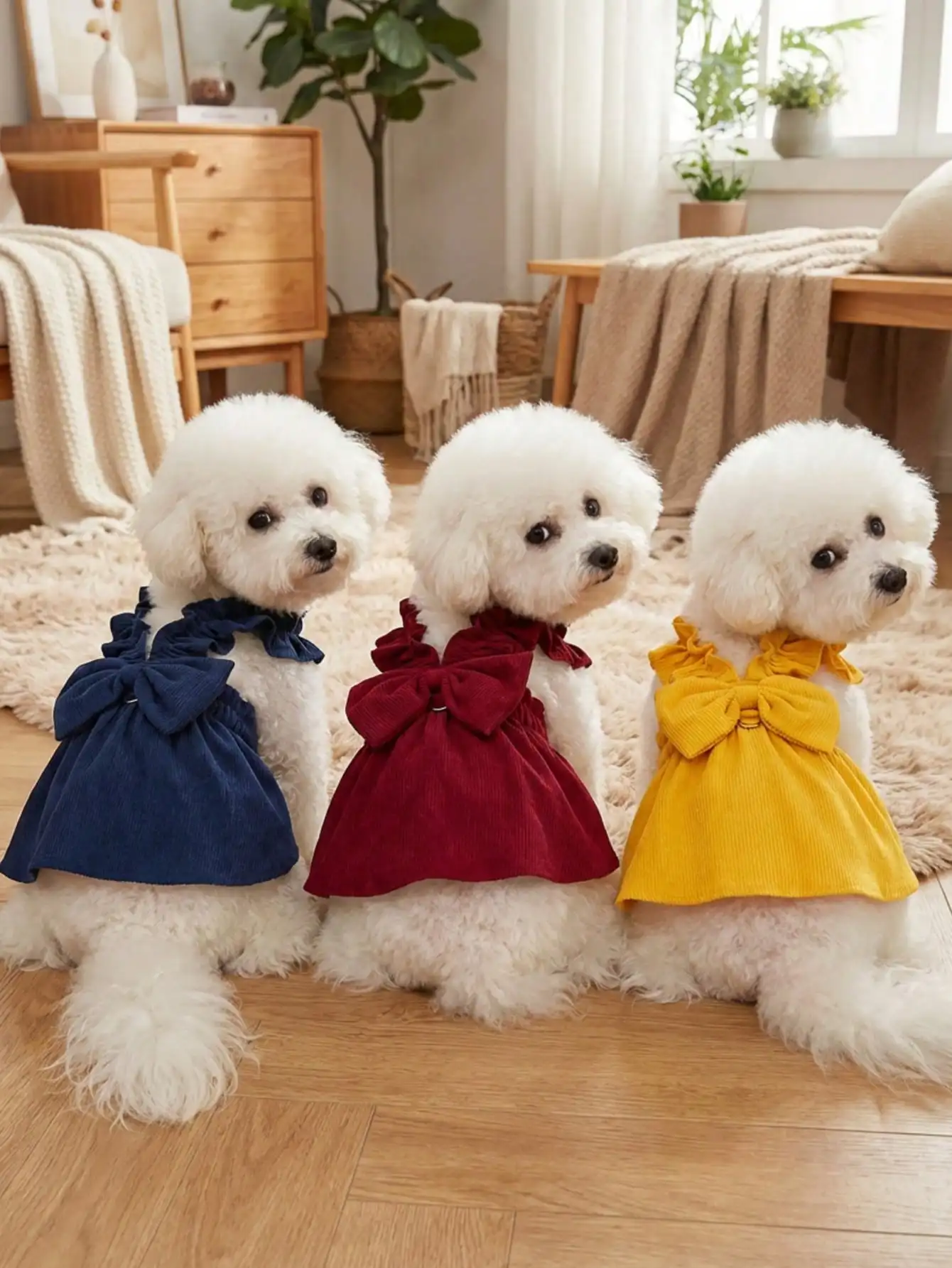 

New Arrival Pet Printed Skirt Soft Breathable Puppy Princess Dress Daily Wear Apparel