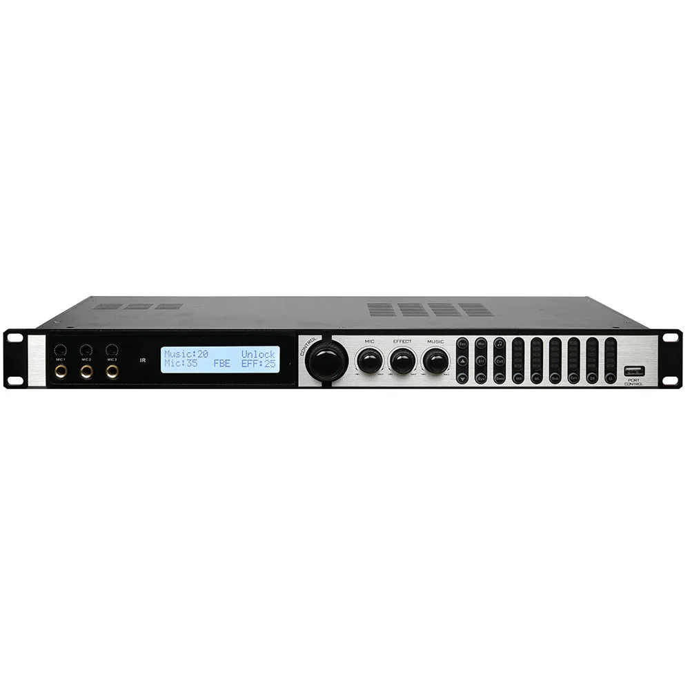 

Berase Factory Price Karaoke Audio Processor 24Bit DSP Processor Effect For Speakers
