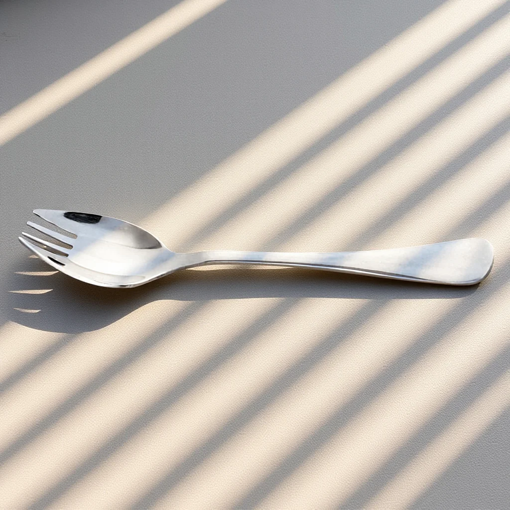 

Dual Function Spork Stainless Steel Spoon Fork Combo for Home Party Wedding Carry Dishwasher Safe Eating Utensil