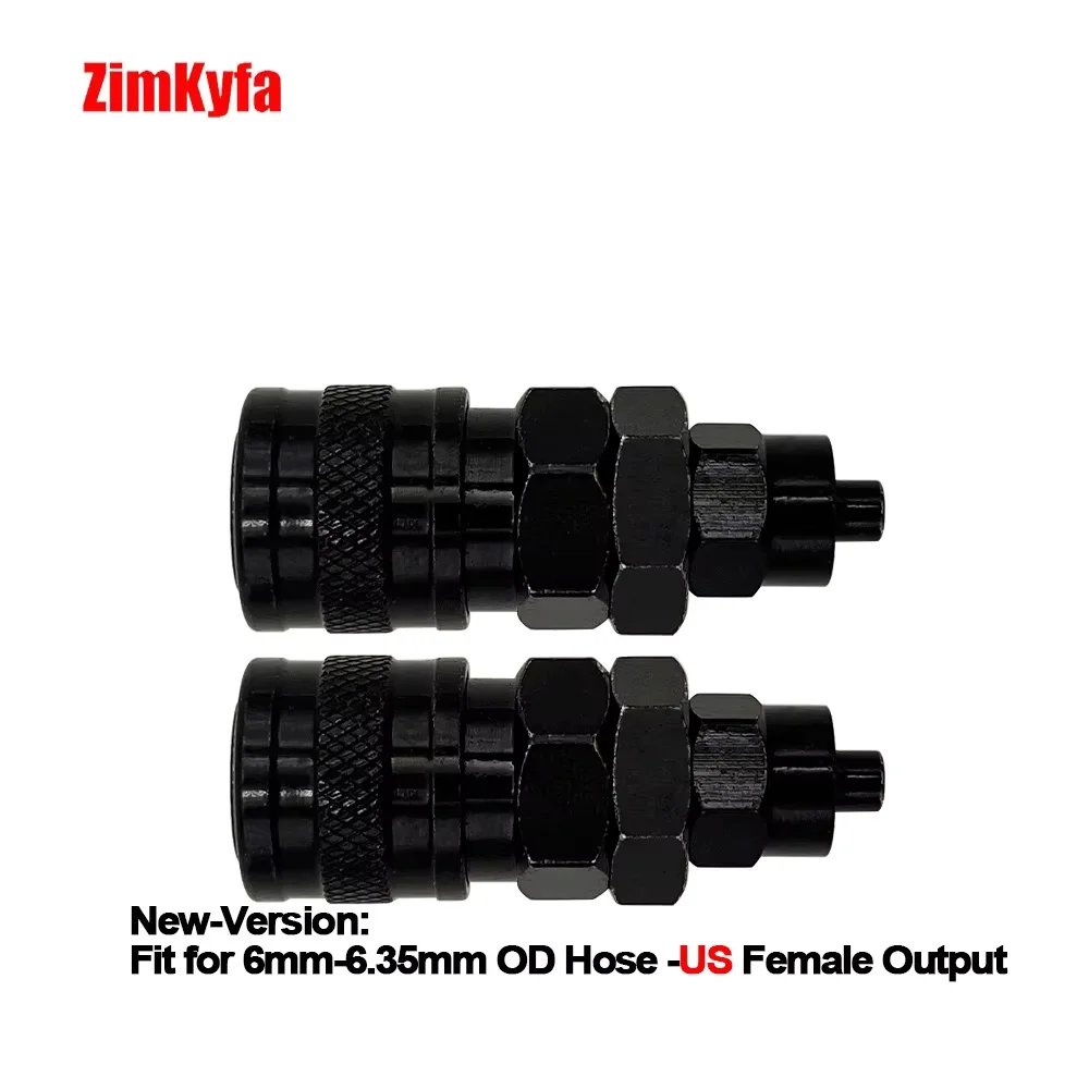 HPA US Foster Black 23-2/2302 Quick Disconnect Plug with Push-in Connector to 6 mm Hose - 6.35 mm OD For Air Tool