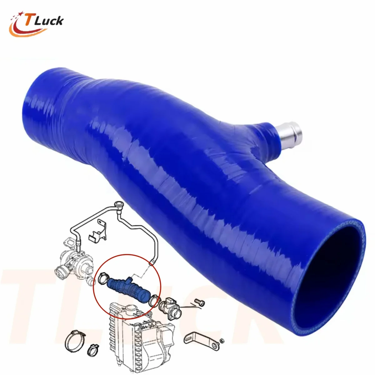 

1PC For Alfa Romeo 147 GT 1.9 JTD 2001-2010 Coda Spiovente / Coupe Car Silicone Intake Pipe Tube Turbo Inlet Hose