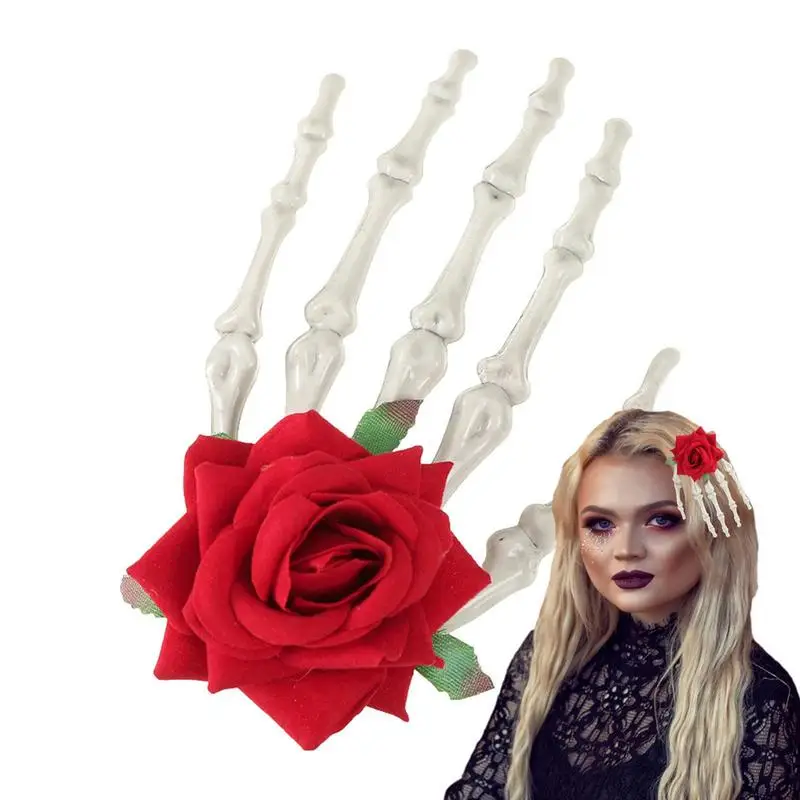 

Halloween Skeleton Hands Bone Hair Clips For Women Girls Nonslip Devil Claw Barrettes Hair Accessories Hair Clips