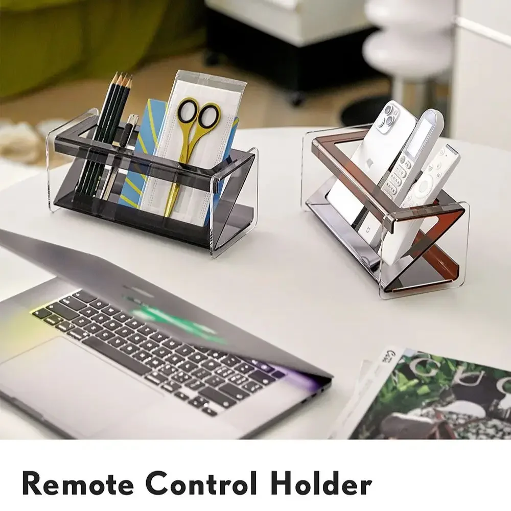 INS Luksusowy stolik kawowy Akrylowy uchwyt na pilota i organizer na biurko Kreatywny wielofunkcyjny dekoracyjny stojak do przechowywania