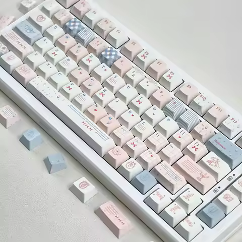 MAIMOOO Rococo Keycap Set MOA/Cherry Profile PBT Custom Creative Cute Keycaps for Aula F75/F99 Mechanical Keyboard Girls Gifts