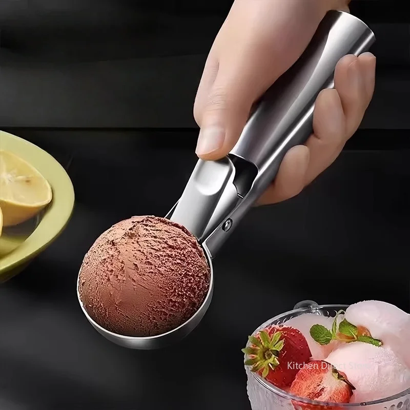 S/M/L Stainless steel ice cream spoon fruit baller ice cream spoon ice cream spoon snowball baller creative dessert spoon