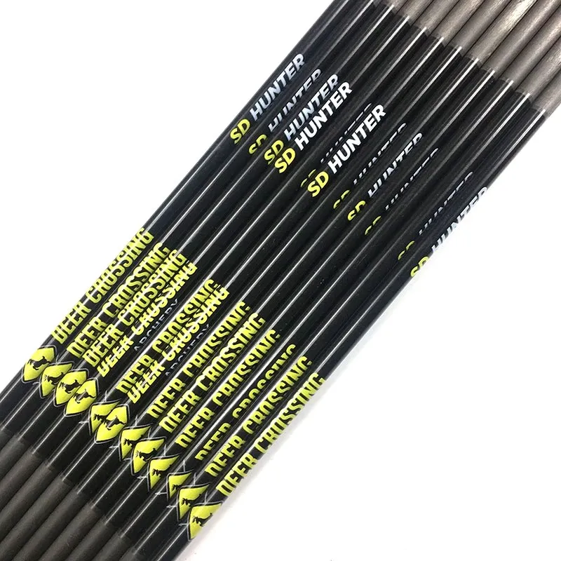 

12pcs +/-0.001 ID 4.2 Spine 250 300 400 500 600 700 800 900 1000 Pure Carbon Arrow Shafts Arrow Archery for Bow Hunting