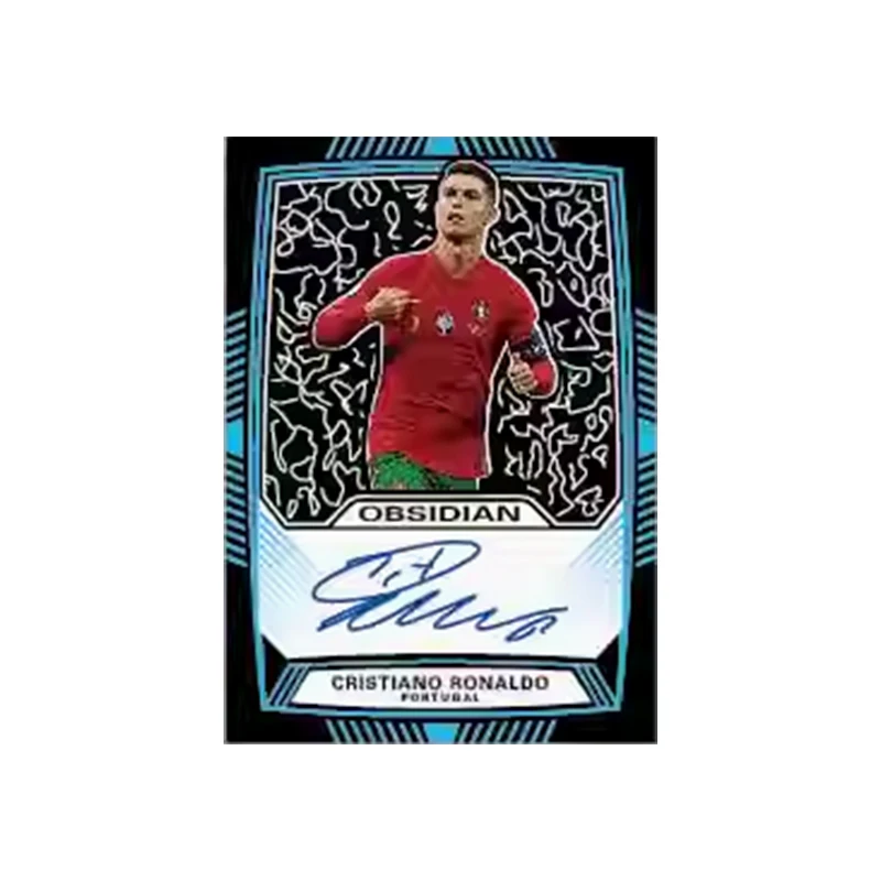 2022 Panini Diy Obsidian Mirror Refraction Star Card Messi Ronaldo Signature Limited Collection Card