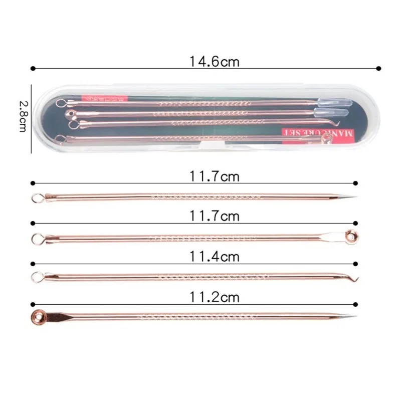 Acne Needle Blackhead Cell Clip Suit Double-Headed Acne Needle Acne Acne Removal Needle Tweezers Precision Acne Clip Acne Tool