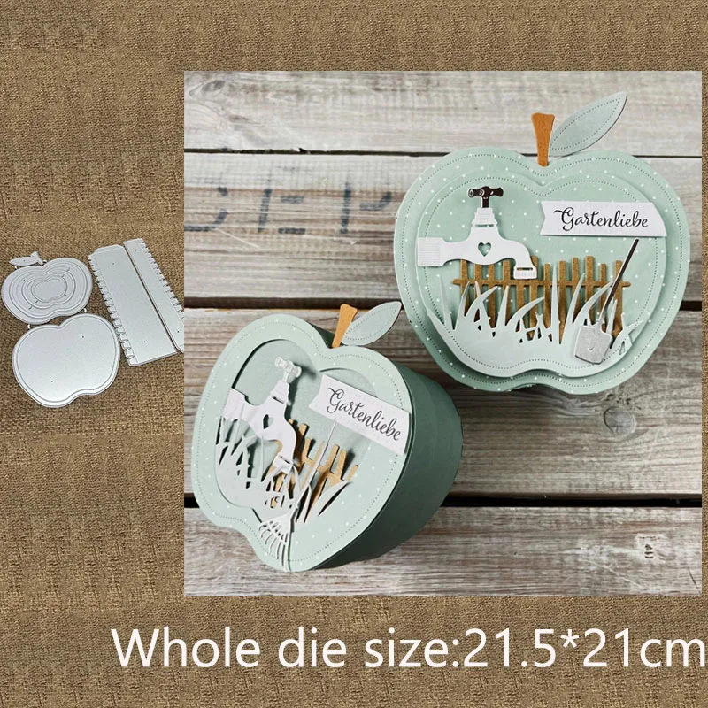 XLDesign Craft Metal stencil mold Cutting Die apple box decoration scrapbook die cut Album Paper Card Craft Embossing