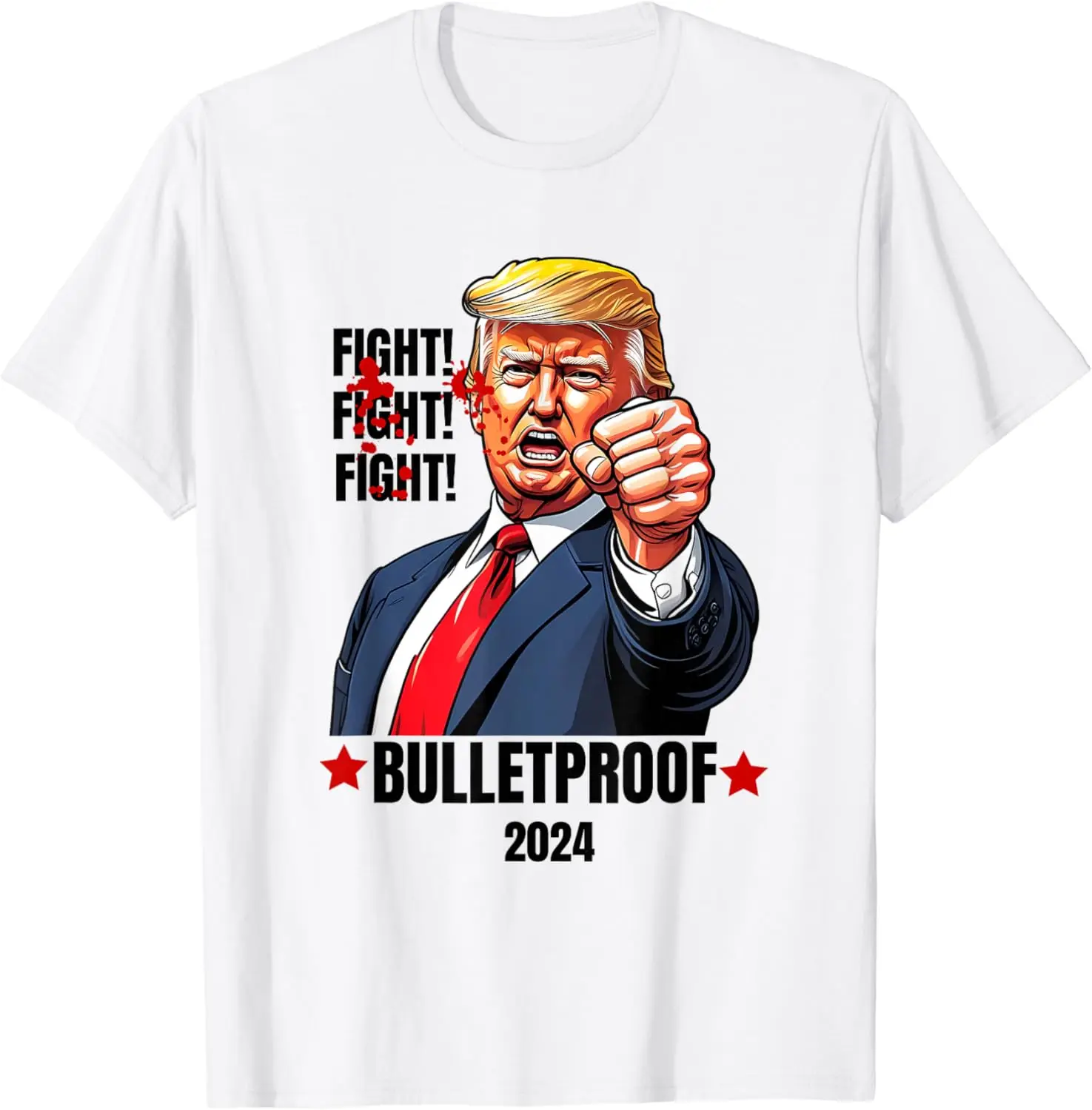 Trump Shot Bulletproof Bloody Ear Bleeding Butler PA Trump T-Shirt